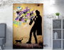 Wallity Lienzo Decorativo Banksy WY40 (50 x 70 cm)